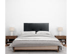 Headboard - Black, Velvet