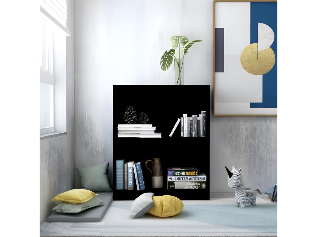 Bookcase - Black, 60 x 24 x 74.5 cm