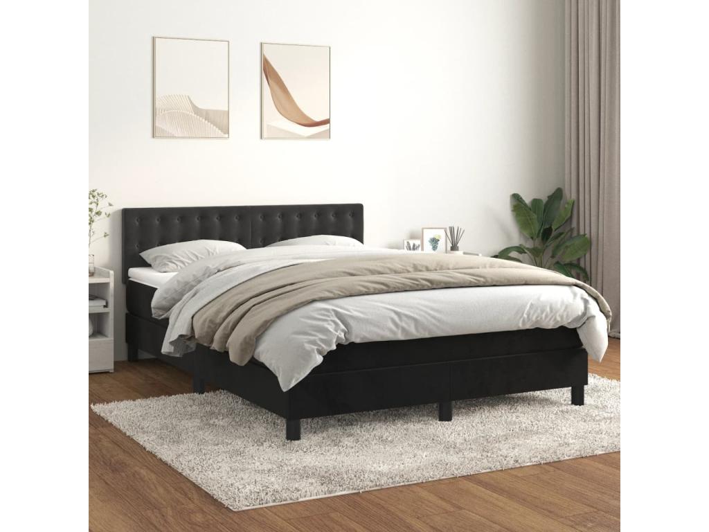Mattress - with Mattress, Black, 140 x 200 cm