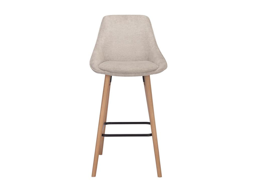 Bar Stools (Set of 2) - Beige, Fabric