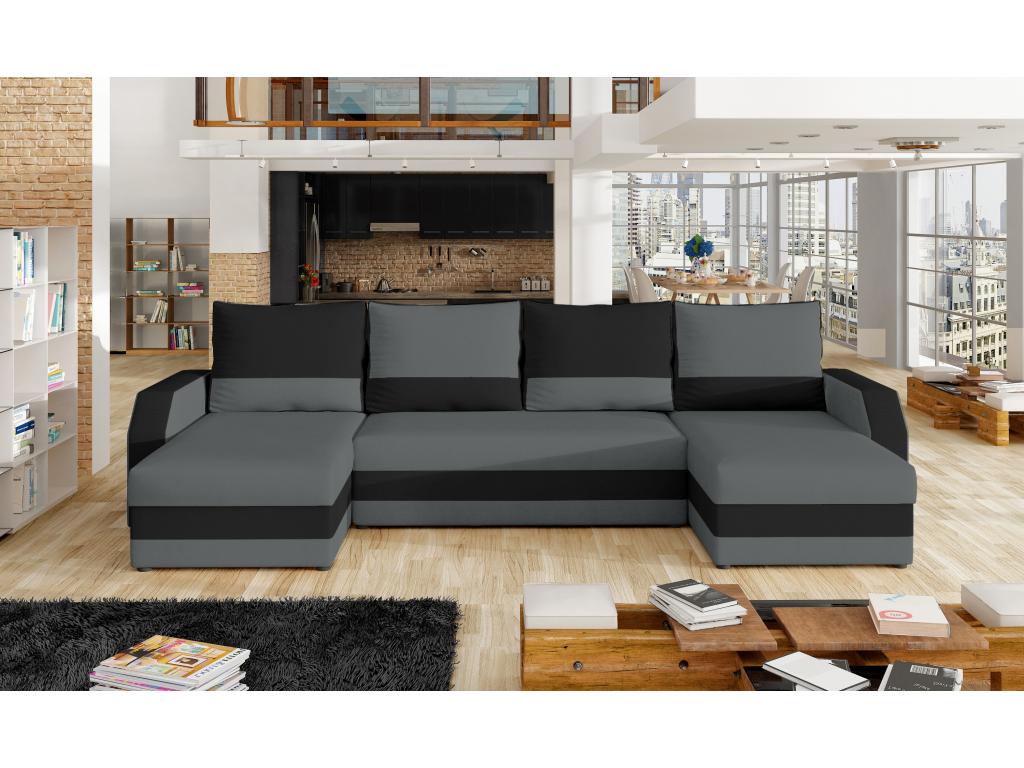 Sofa - Black, Fabric