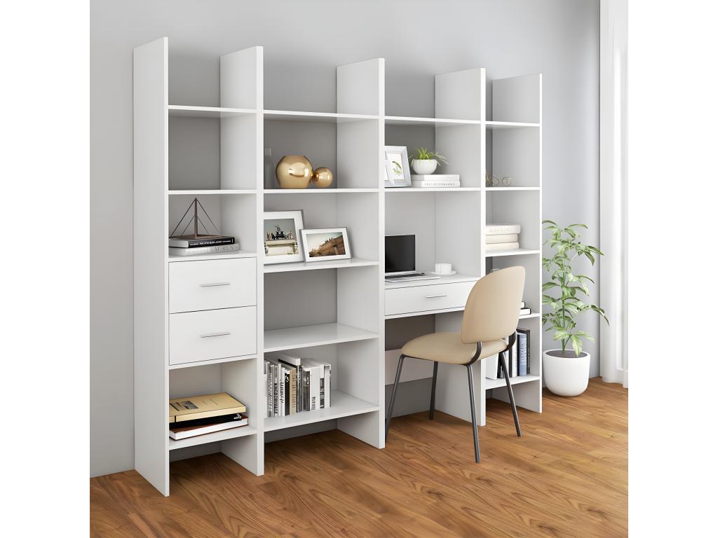 Bookcase - White, 60 x 35 x 180 cm