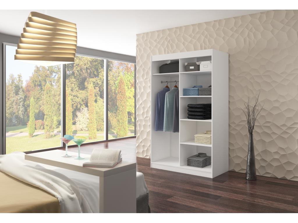 2-Door Wardrobe - Sliding Doors, Beige