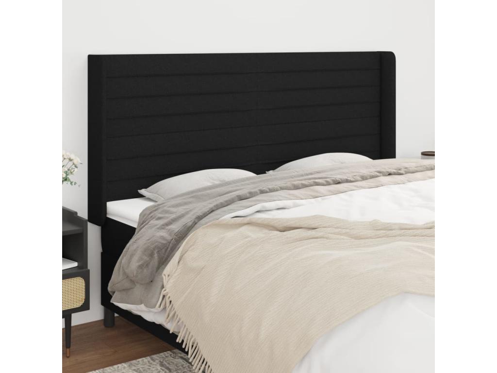 Headboard - Black, 203 x 16 x 118 cm