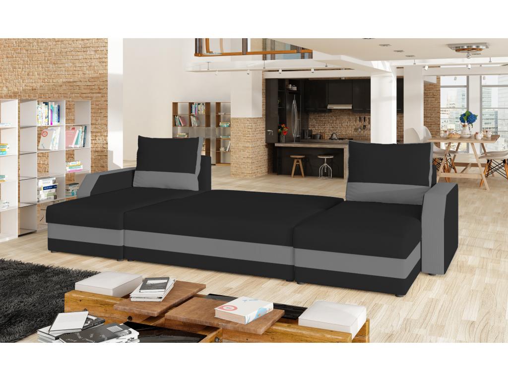 Sofa - Black, Fabric