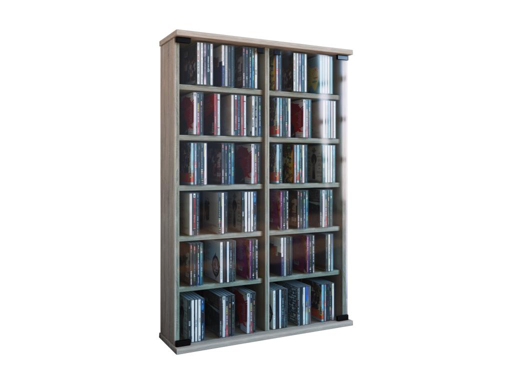 Bookcase - Brown, Oak Wood