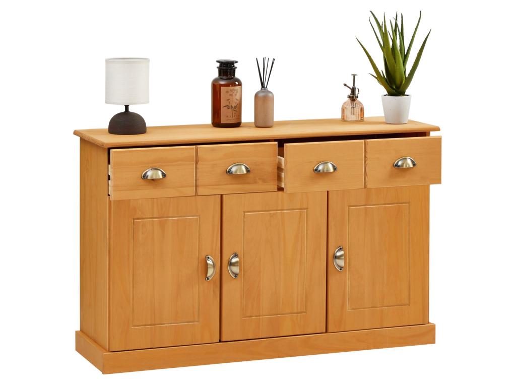 3-Door Sideboard - Brown, Wood