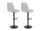 Bar Stools (Set of 2) - Cream, Fabric