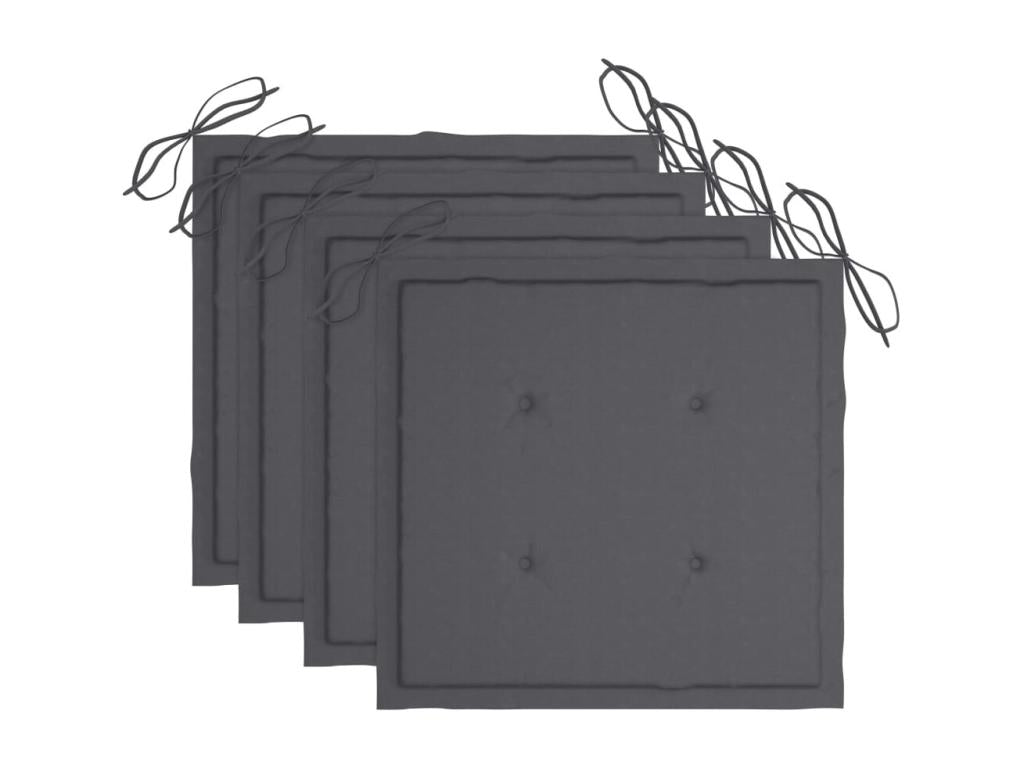 Chair - with Cushions, Gris Anthracite, Wood