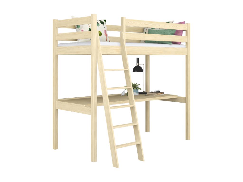 Desk - Yellow/Naturel Light, Pine Wood