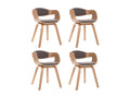 Dining Chairs (Set of 4) - Taupe, Fabric