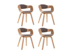 Dining Chairs (Set of 4) - Taupe, Fabric