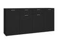 Sideboard - Black, 160 x 36 x 75 cm