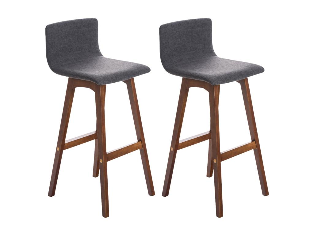 Stool (Set of 2) - Brown, 40 x 40 x 93 cm