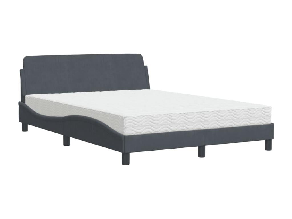Mattress - with Mattress, Gray, 140 x 200 cm