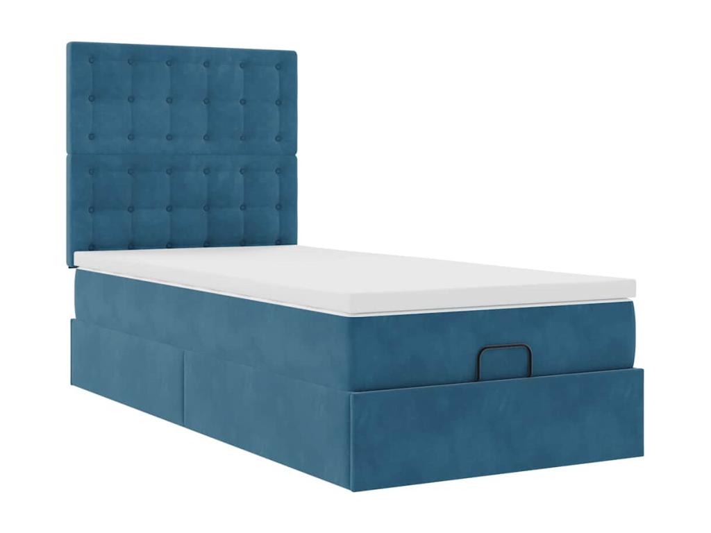 Mattress - with Mattress, Blue, 100 x 200 cm
