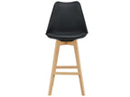 Bar Stools (Set of 2) - Black, 105 x 48 x 58 cm