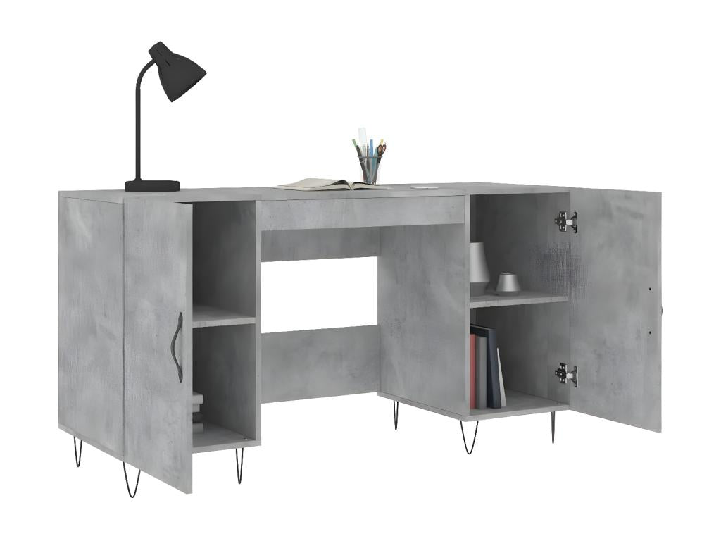 Desk - Gray, 140 x 50 x 75 cm