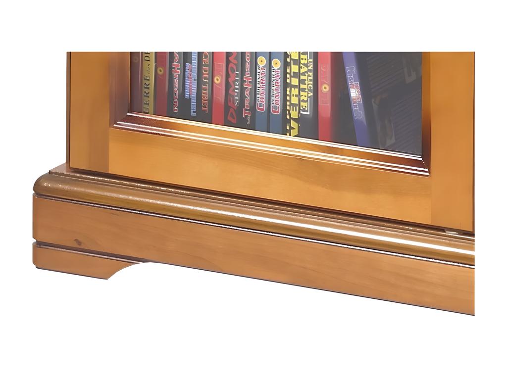 2-Door Display Cabinet - Brown