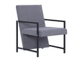 Armchair - Gray, Fabric
