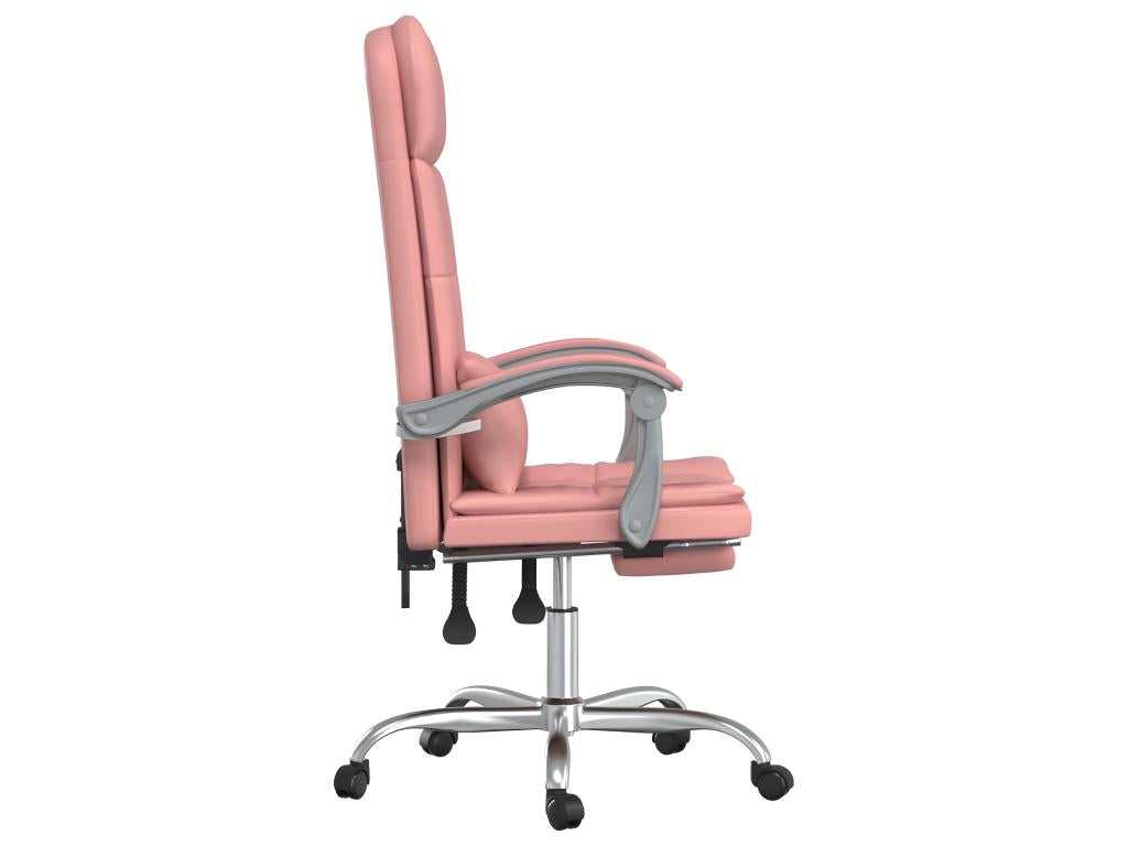 Armchair - Pink, Faux Leather