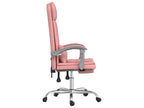 Armchair - Pink, Faux Leather