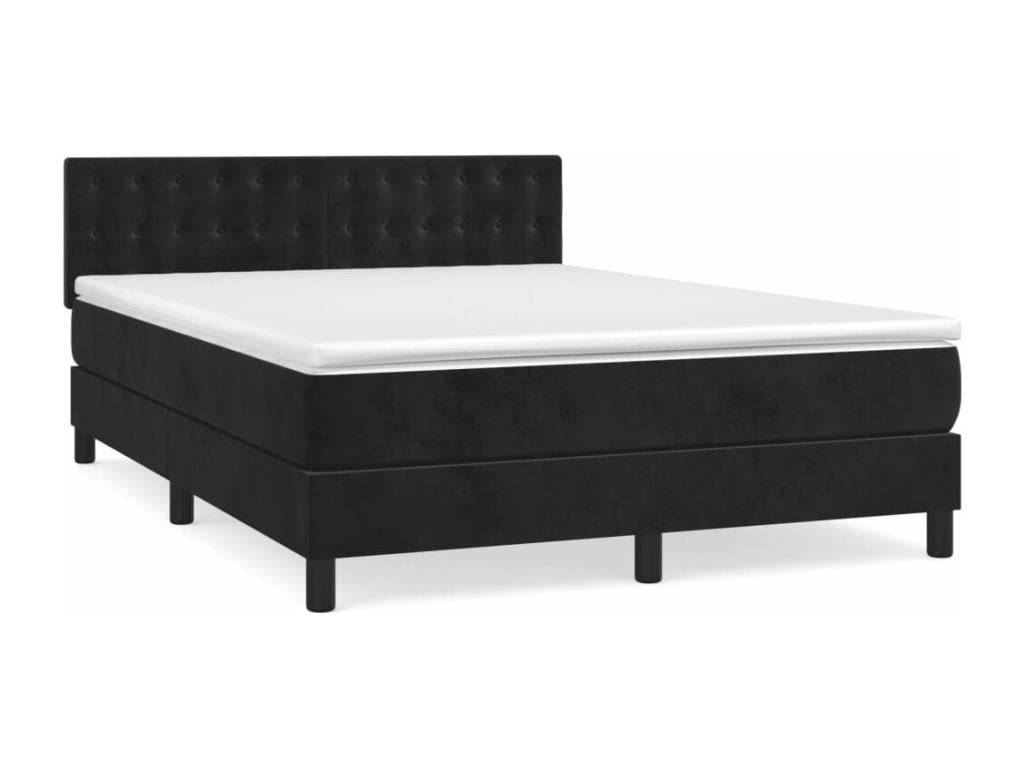 Mattress - with Mattress, Black, 140 x 200 cm