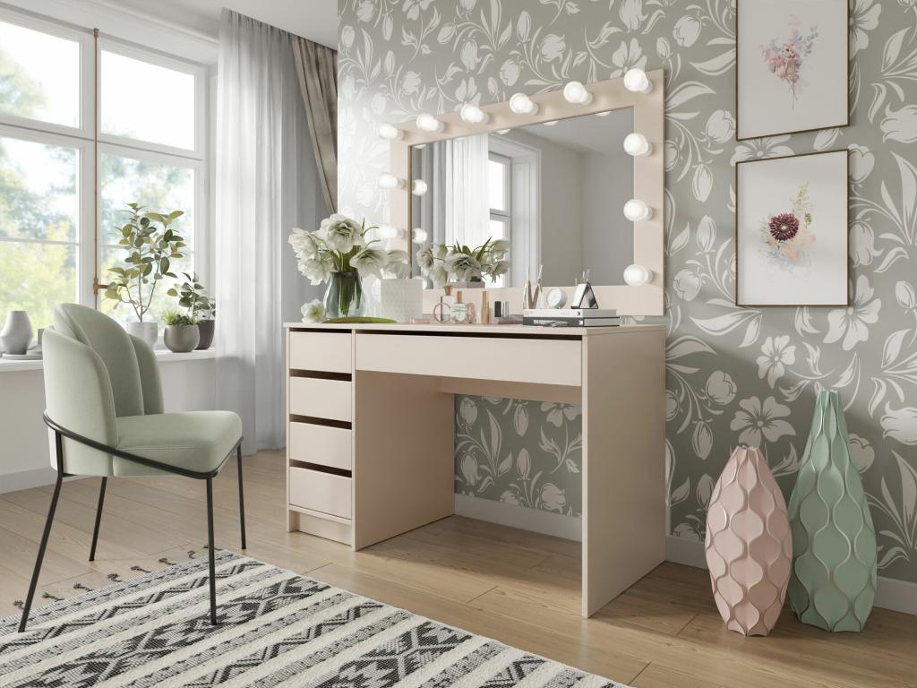 Desk - Brown, 76 x 120 x 55 cm