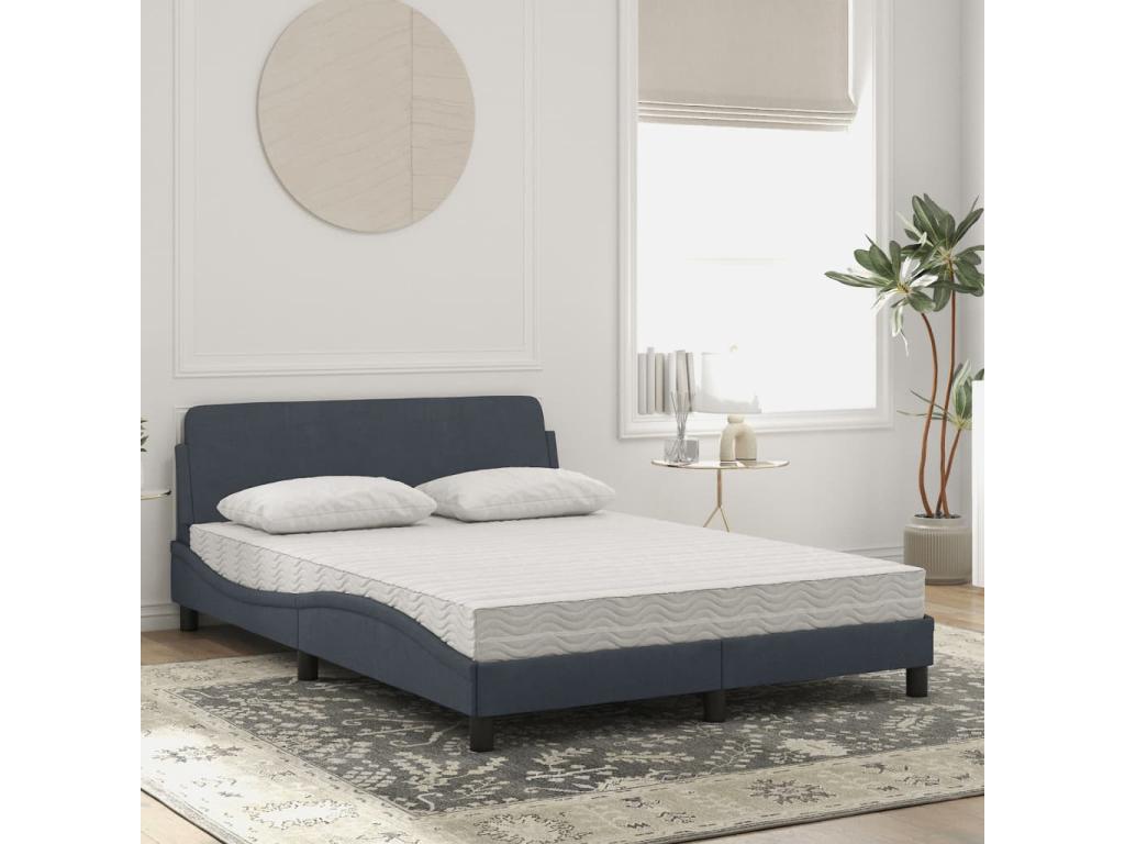 Mattress - with Mattress, Gray, 140 x 200 cm