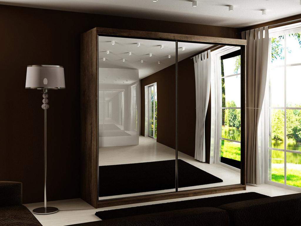 Wardrobe - Brown, 200 x 200 x 62 cm