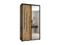 2-Door Wardrobe - Sliding Doors, Brown/Black, 235.2 x 140 x 60