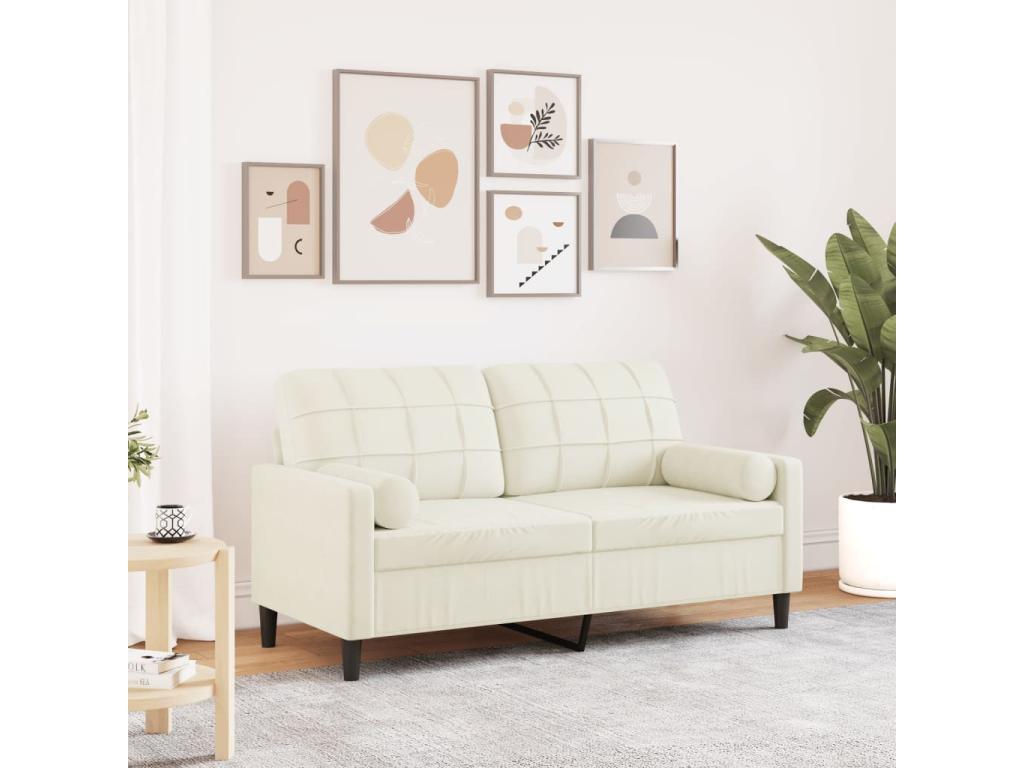 Sofa - Cream, Velvet