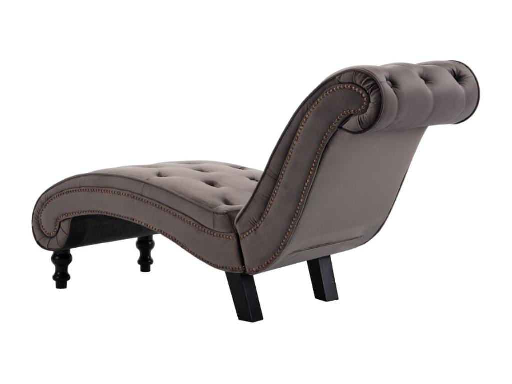 Chair - Gray, Velvet