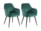 Chair (Set of 2) - Vert Emeraude, Velvet