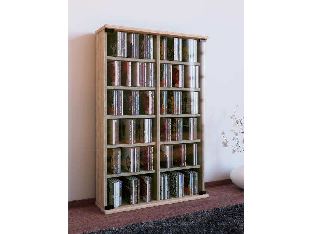 Bookcase - Brown, Oak Wood
