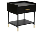 Nightstand - Black, Metal