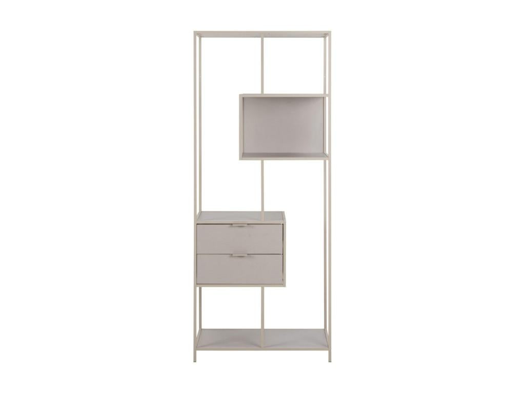 Bookcase - Beige, Metal