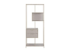 Bookcase - Beige, Metal