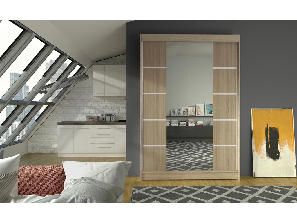 2-Door Wardrobe - Sliding Doors, Beige