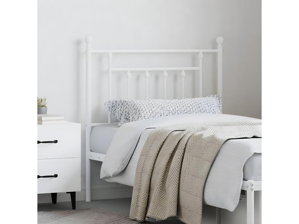 Headboard - White, Metal
