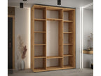 3-Door Wardrobe - Sliding Doors, Argente/Naturel Light, 235.2 x 170 x 45