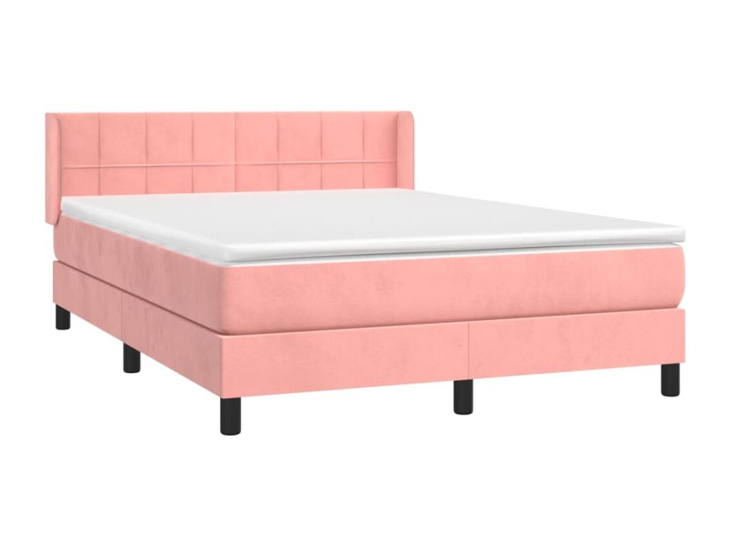 Mattress - with Mattress, Pink, 140 x 200 cm
