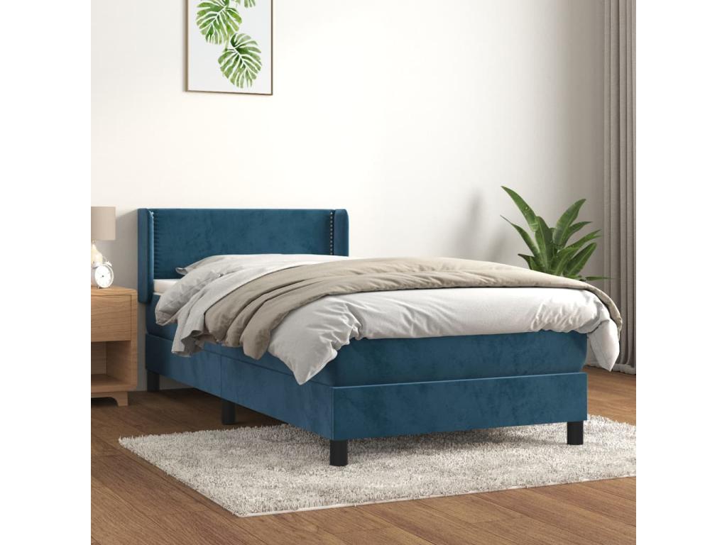 Mattress - with Mattress, Blue, 100 x 200 cm
