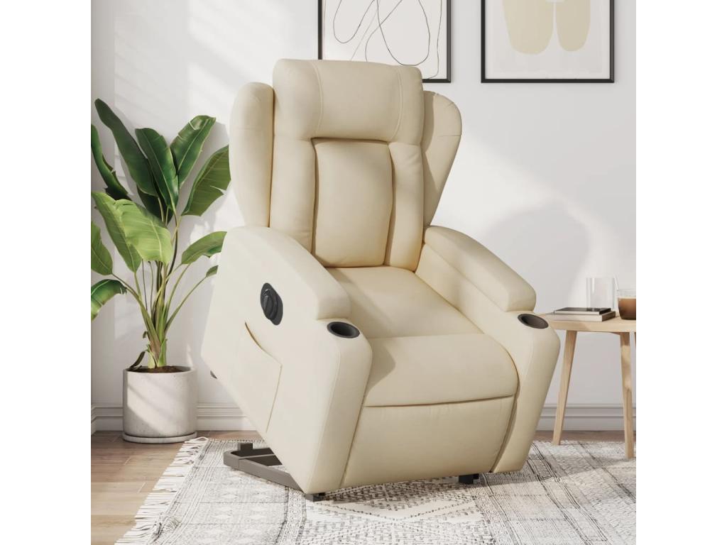 Armchair - Cream, Fabric