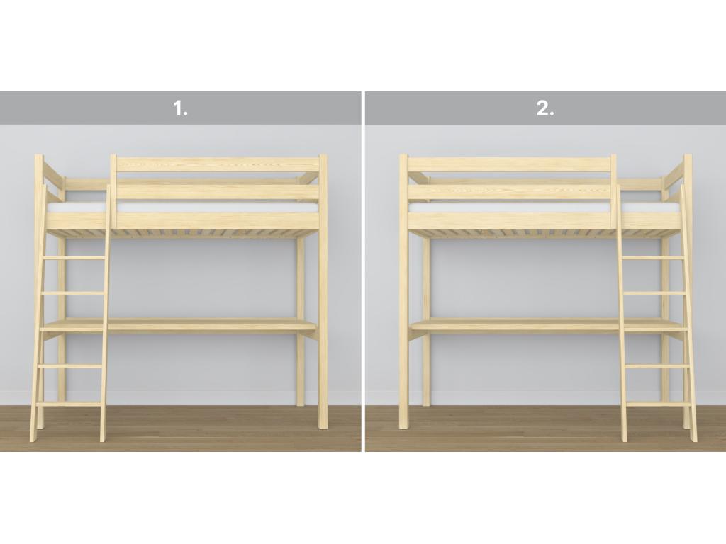 Desk - Yellow/Naturel Light, Pine Wood