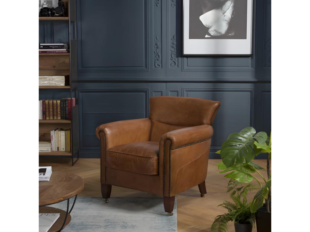 Armchair - Brown, Wood