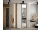 2-Door Wardrobe - Sliding Doors, Argente/White/Naturel Light, 235.2 x 110 x 60