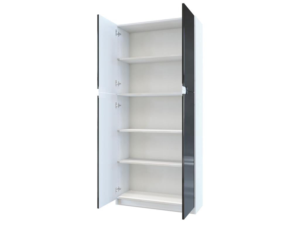 Wardrobe - White, 82 x 185 x 37