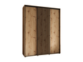 3-Door Wardrobe - Sliding Doors, Brown, 235.2 x 200 x 60