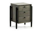 Nightstand - Gray, Wood